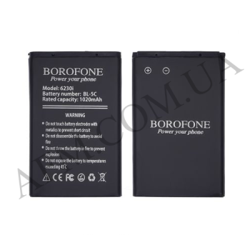 АКБ оригінал Borofone Nokia BL-5C 1100/ 1101/ 1110/ 1112/ 1600/ 2300/ 2600/ 2610/ 3100/ 3110