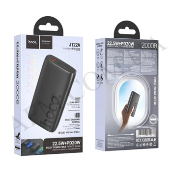 Зовнішній акумулятор (Power Bank) Hoco J122A 22.5W + PD20W (20000 mAh) чорний