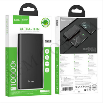 Зовнішній акумулятор (Power Bank) Hoco J68 (10000 mAh) чорний