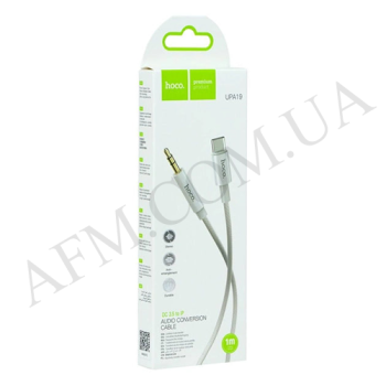 Кабель AUX Hoco UPA19 (Type-C to 3.5mm) сірий