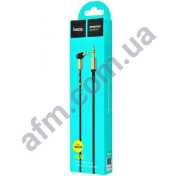 Кабель AUX Hoco UPA02 Spring Audio 1м чорний