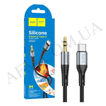 Кабель AUX Hoco UPA22 (Type-C to 3.5mm) чорний