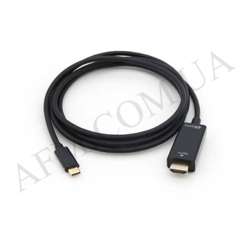 Адаптер перехідник Type-C - HDMI 1.8m чорний
