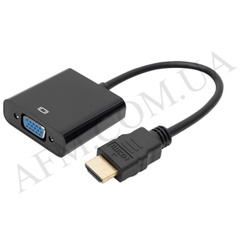 Перехідник HDMI - VGA(F) чорний