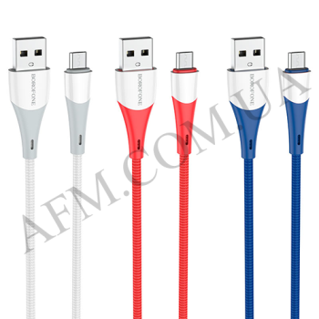 USB кабель Borofone BX60 Micro USB білий