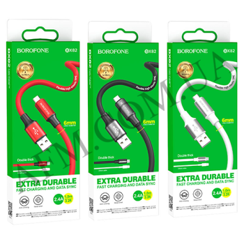 USB кабель Borofone BX82 Micro USB чорний