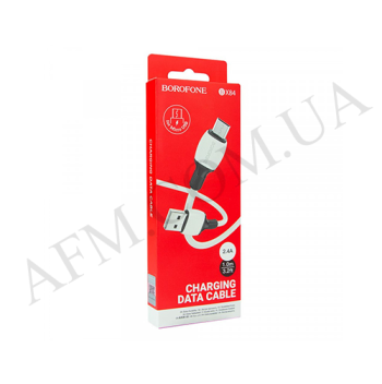 USB кабель Borofone BX84 Micro USB білий