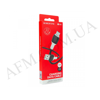 USB кабель Borofone BX84 Micro USB чорний