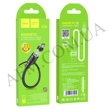 USB кабель Hoco X52 (магнитный) Micro USB (1000mm) чорний