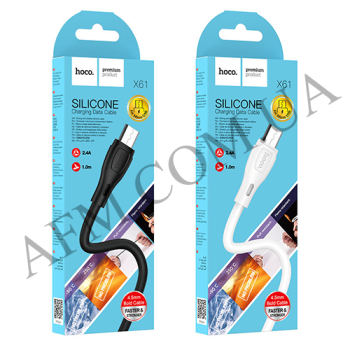 USB кабель Hoco X61 Micro USB (1000mm) білий