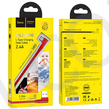 USB кабель Hoco U83 Puissant Micro USB 2.4A (1200mm) червоний!