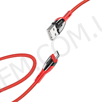USB кабель Hoco U89 Safeness Micro USB 2.4A (1200mm) червоний