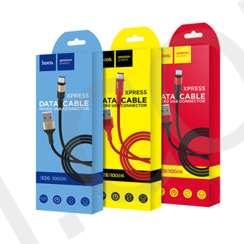 USB кабель Hoco X26 Xpress Charging Micro USB червоний