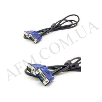 VGA кабель мультимедийный 1.5м чорний