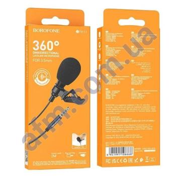 Мікрофон Borofone BFK11 3.5мм чорний