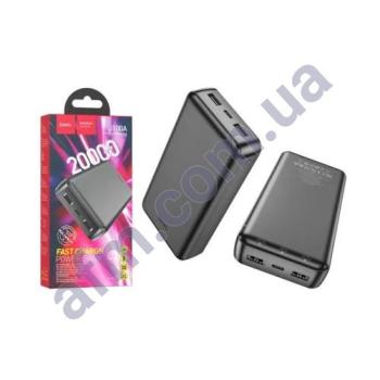 Зовнішній акумулятор (Power Bank) Hoco J100A (20000 mAh) чорний (повреждена упаковка)!