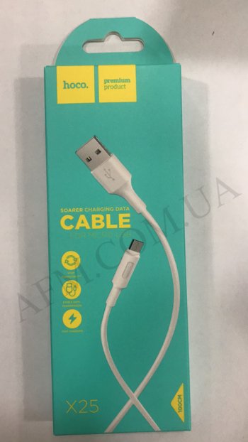 USB кабель Hoco X25 Soarer Micro USB (1000mm) білий