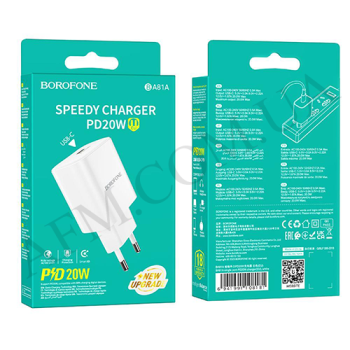 СЗУ блок Borofone BA81A PD20W Type-C белый