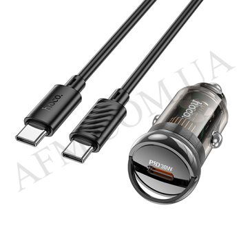 АЗП блок Hoco Z53 PD30W +кабель Type-C - Type-C чорний