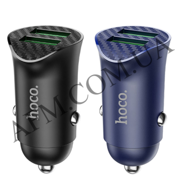 АЗП блок Hoco Z39 QC3.0 (2USB) + кабель Micro USB чорний