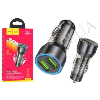 АЗП блок Hoco NZ12 QC3.0 (2USB/ 18W) чорний