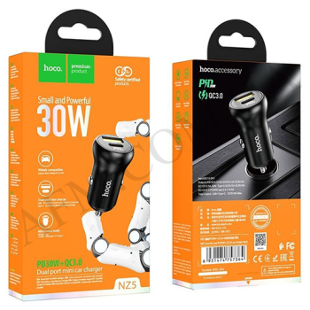 АЗП блок Hoco NZ5 PD30W+QC3.0 чорний