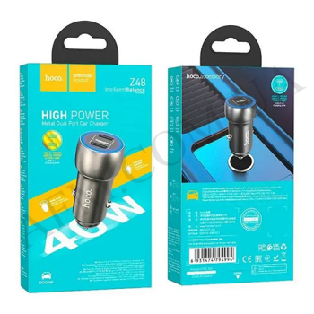 АЗП блок Hoco Z48 PD 40W (2Type-C) сірий