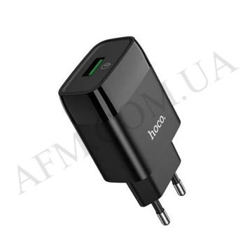 СЗУ блок Hoco C72Q QC3.0 (1USB/ 3A) чорний