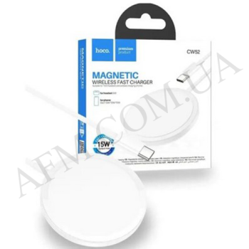 СЗУ бездротове Hoco CW52 MagSafe 15W біле