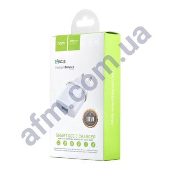 СЗУ блок Hoco C12Q (1USB/ 3A/ QC 3.0/ 18W) білий