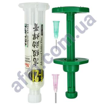 Флюс-паста Relife F-21 10мл в шприце,  з пластиковим толкателем,  высокоактивная (без галогенів)