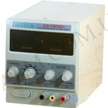 Блок живлення Aida AD-1502D+ 15V 2A (цифровой, RF индикатор, автосост. після КЗ)