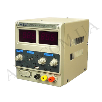 Блок живлення WEP PS-1502D+ (15V/ 2A/ USB/ цифрова індикація)