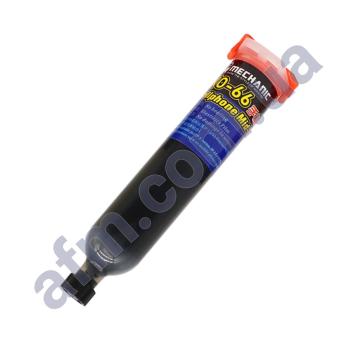 Клей полиуретановый Mechanic KO-66 30мл быстросохнущий в шприце,  чорний