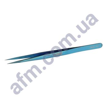 Пінцет прямий AIDA ADS-13 блакитне антистатичний покриття