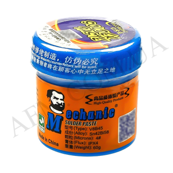 Паста BGA легкоплавкая Mechanic BS458-B80 60г, 138 гр