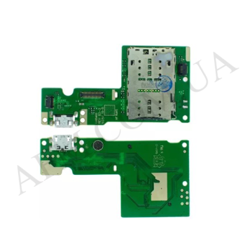 Шлейф Lenovo Tab M10 HD TB-X505 с разъёмом зарядки, Sim-карты, с микрофоном