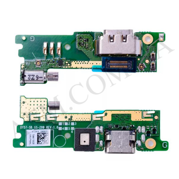Шлейф Sony G3121 Xperia XA1/ G3123/ G3125 с разъёмом зарядки, с микрофоном, вибро