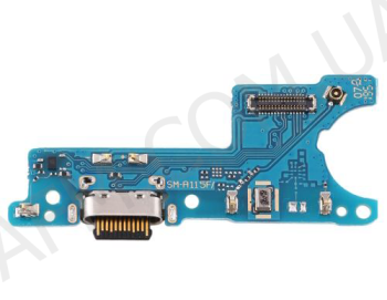 Шлейф Samsung A115F Galaxy A11/ M115F з роз'ємом зарядки, з мікрофоном