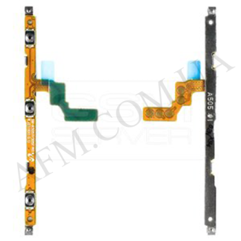 Шлейф Samsung A105F/ A202/ A606/ M105/ M205/ M305/ M405 з кнопкою включения, гучності