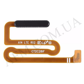 Шлейф Samsung A145F Galaxy A14 з Touch ID чорний