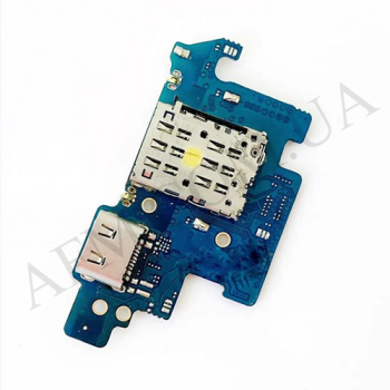 Шлейф Samsung A805F Galaxy A80/ A905 з роз'ємом зарядки, Sim-карты, з мікрофоном ОРИГІНАЛ
