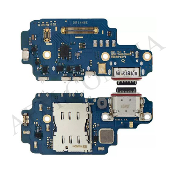 Шлейф Samsung S908B Galaxy S22 Ultra 5G з роз'ємом зарядки, Sim-карти