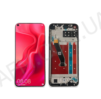 Дисплей Huawei P40 Lite E / Y7P/ Honor Play 3/ Honor 9C чорний + рамка