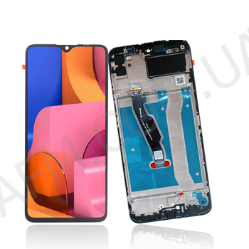 Дисплей Huawei Y6P 2020/ Honor 9A чорний + рамка