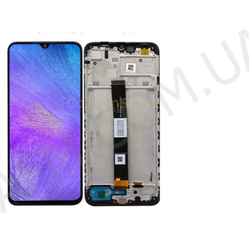 Дисплей Xiaomi Redmi 9A/ Redmi 9C/ Poco C3 чорний + рамка