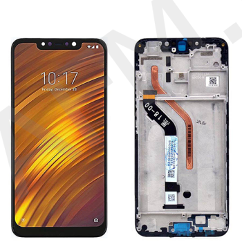 Дисплей Xiaomi Pocophone F1 чорний + рамка