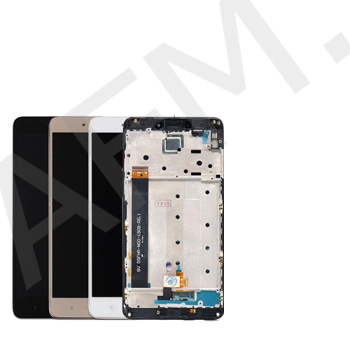 Дисплей Xiaomi Redmi Note 4 MediaTek білий + рамка