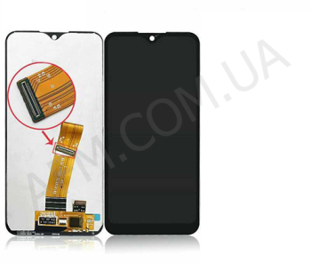 Дисплей Samsung A015M Galaxy A01 (широкий коннектор) чорний