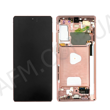 Дисплей Samsung сервисный N980/ N981 Galaxy Note 20 BRONZE + рамка GH82-23495B